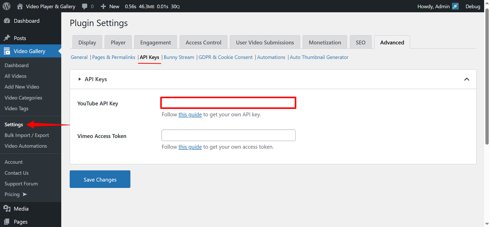 youtube-api-key-settings