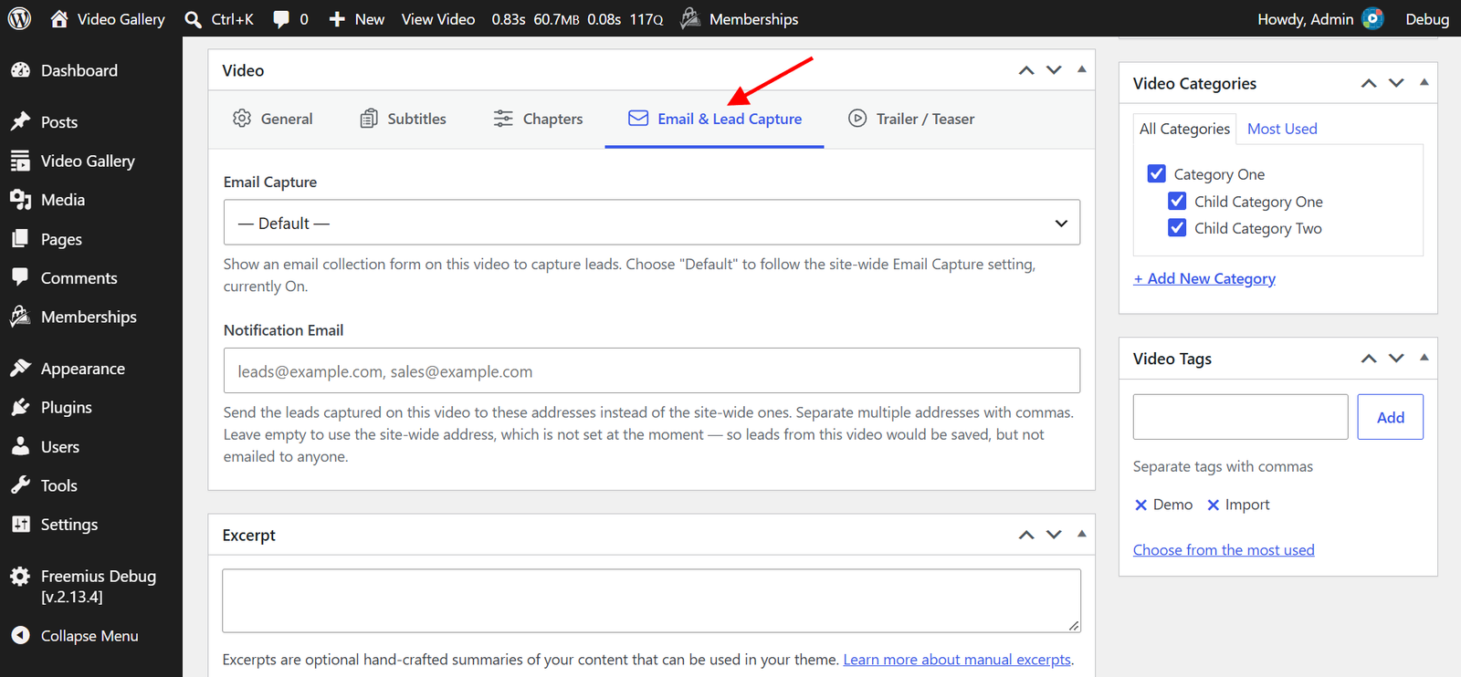 email-lead-capture-override-per-video